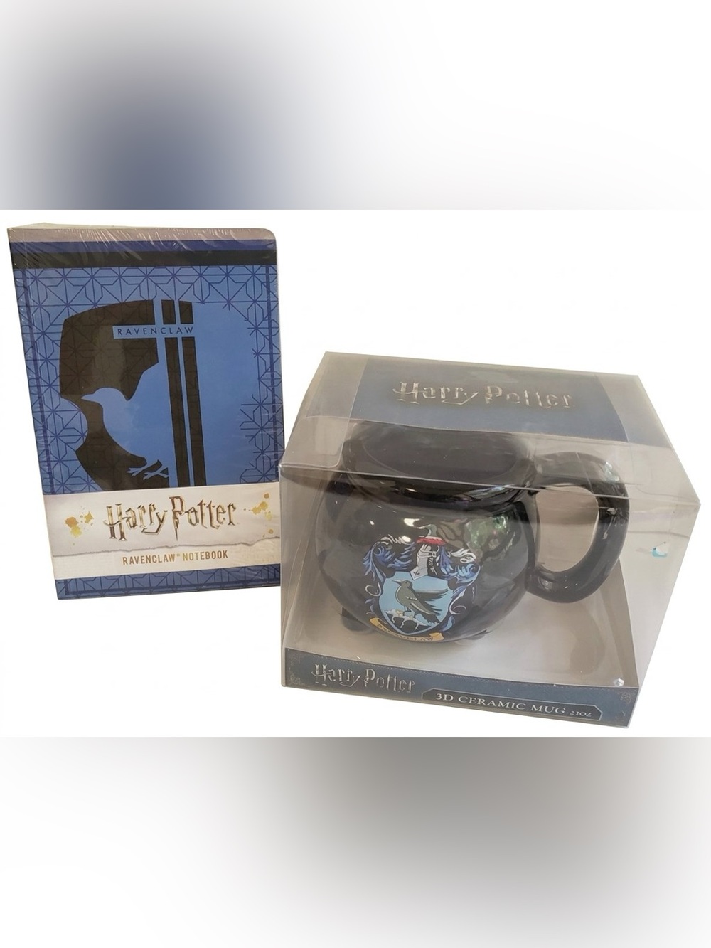 Harry Potter Ravenclaw Notebook + Ravenclaw 3D Ceramic Cauldron Mug